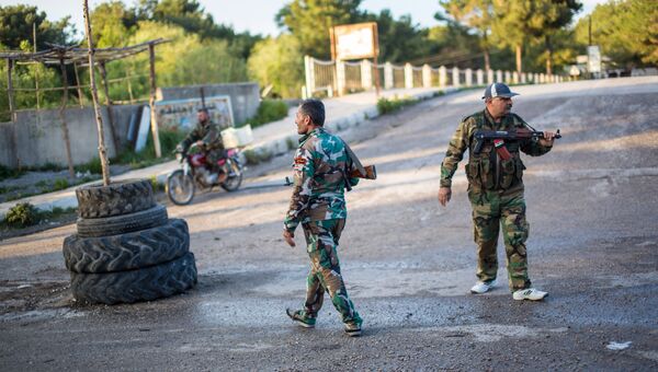 Сирийские военные. Архивное фото Сирийские военные. Архивное фото