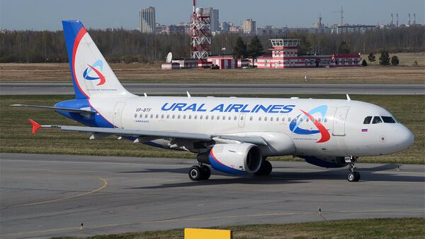 Самолет Airbus A319-112 авиакомпании Уральские авиалинии Самолет Airbus A319-112 авиакомпании Уральские авиалинии