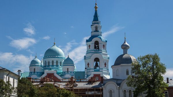 Собор Преображения Господня Валаамского Спасо-Преображенского монастыря. Архивное фото Собор Преображения Господня Валаамского Спасо-Преображенского монастыря. Архивное фото