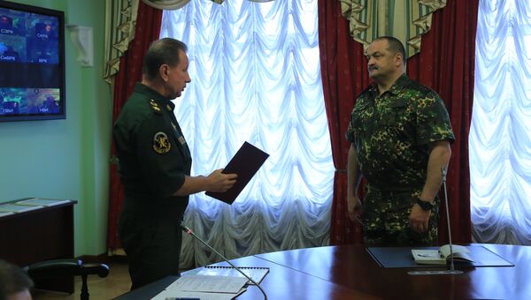 Главнокомандующий Федеральной службой войск национальной гвардии РФ Виктор Золотов и первый заместитель Сергей Меликов Главнокомандующий Федеральной службой войск национальной гвардии РФ Виктор Золотов и первый заместитель Сергей Меликов