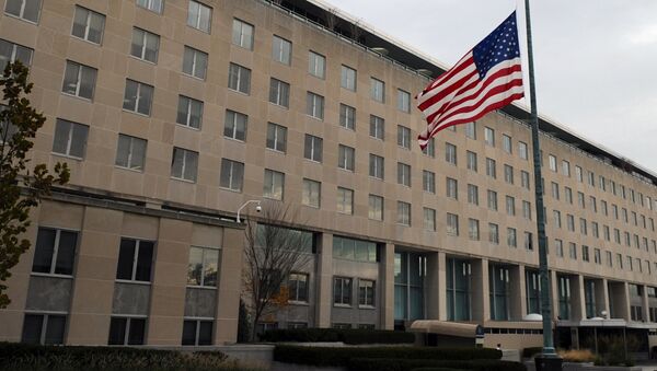 Здание Госдепартамента США в Вашингтоне. Архивное фото Здание Госдепартамента США в Вашингтоне. Архивное фото