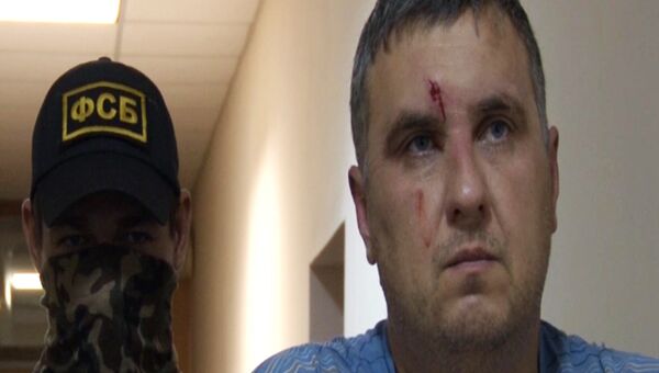 Задержанный сотрудниками ФСБ России в Крыму украинский диверсант Задержанный сотрудниками ФСБ России в Крыму украинский диверсант