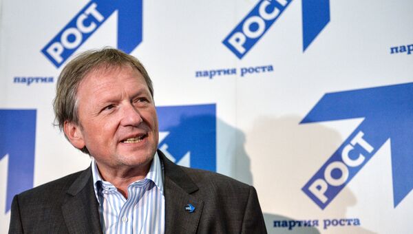 Председатель партии Партия роста Борис Титов. Архивное фото Председатель партии Партия роста Борис Титов. Архивное фото