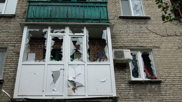 Последствия обстрела города Ясиноватая в Донецкой области Последствия обстрела города Ясиноватая в Донецкой области