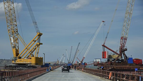 Строительство моста через Керченский пролив в Крыму Строительство моста через Керченский пролив в Крыму