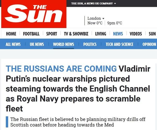 Скриншот страницы The Sun Скриншот страницы The Sun