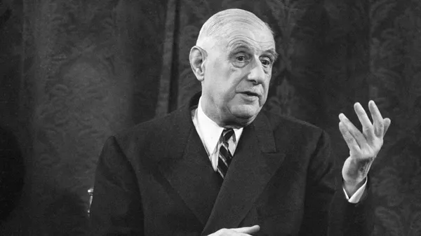 Президент Франции Шарль де Голль, 1965 год Президент Франции Шарль де Голль, 1965 год