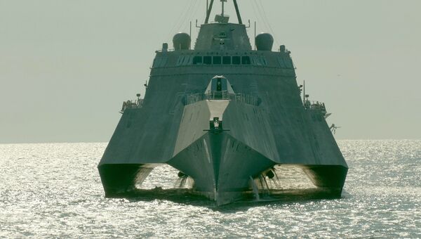 Корабль прибрежной зоны ВМС США LCS-6 Montgomery (Монтгомери) . Архивное фото. Корабль прибрежной зоны ВМС США LCS-6 Montgomery (Монтгомери) . Архивное фото.