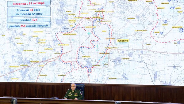 Начальник Главного оперативного управления Генштаба РФ Сергей Рудской во время брифинга в Москве. 3 ноября 2016 Начальник Главного оперативного управления Генштаба РФ Сергей Рудской во время брифинга в Москве. 3 ноября 2016