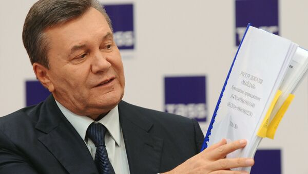 Экс-президент Украины Виктор Янукович. Архивное фото Экс-президент Украины Виктор Янукович. Архивное фото