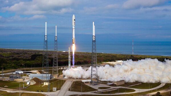 Старт ракеты Atlas V со спутником вооруженных сил США с мыса Канаверал, штат Флорида. Архивное фото Старт ракеты Atlas V со спутником вооруженных сил США с мыса Канаверал, штат Флорида. Архивное фото