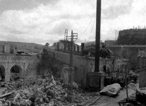 Разрушенный фашистами Севастополь. 1941 год Разрушенный фашистами Севастополь. 1941 год