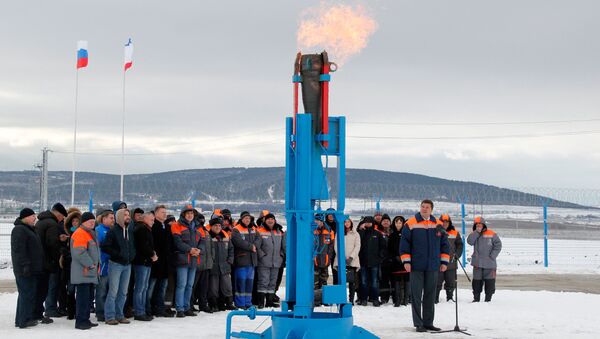 Запуск газопровода Кубань - Крым Запуск газопровода Кубань - Крым