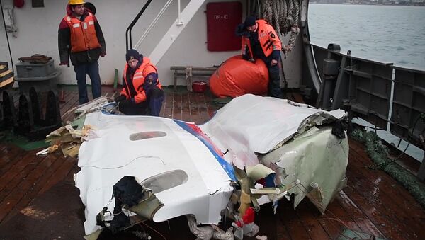 Фрагменты самолета Ту-154, потерпевшего крушение над Черным морем у берегов Сочи Фрагменты самолета Ту-154, потерпевшего крушение над Черным морем у берегов Сочи