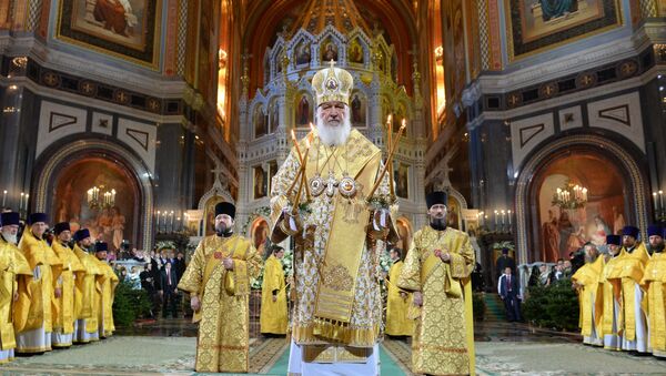 Рождественское богослужение в храме Христа Спасителя Рождественское богослужение в храме Христа Спасителя