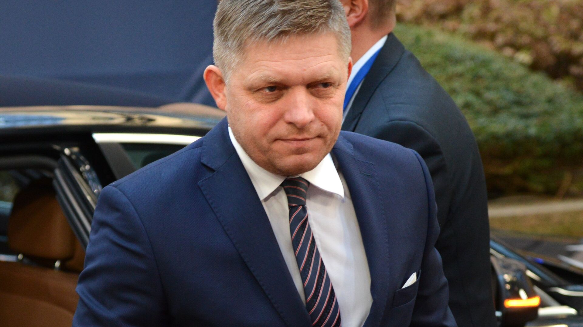 Премьер-министр Словакии Роберт Фицо на саммите Европейского Союза в Брюсселе. 15 декабря 2016 года Премьер-министр Словакии Роберт Фицо на саммите Европейского Союза в Брюсселе. 15 декабря 2016 года - РИА Новости, 1920, 08.05.2021