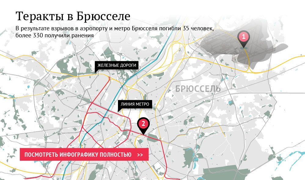 Серия взрывов в аэропорту и метро Брюсселя Серия взрывов в аэропорту и метро Брюсселя