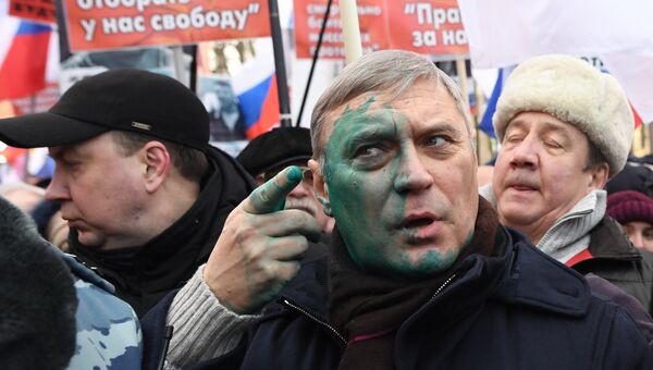 Председатель Партии народной свободы (ПАРНАС) Михаил Касьянов на марше памяти Бориса Немцова Председатель Партии народной свободы (ПАРНАС) Михаил Касьянов на марше памяти Бориса Немцова
