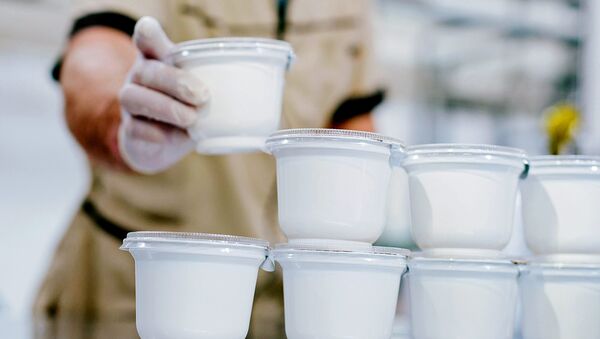 Производство молочной продукции. Архивное фото Производство молочной продукции. Архивное фото