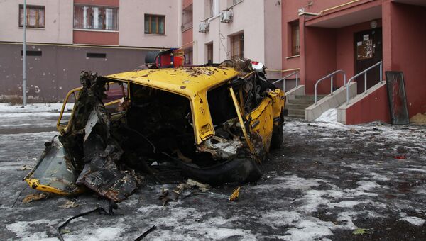 Киевский район Донецка после обстрела ВСУ. Архивное фото Киевский район Донецка после обстрела ВСУ. Архивное фото