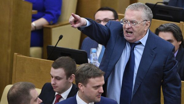 Лидер ЛДПР Вдадимир Жириновский на пленарном заседании Государственной Думы РФ. 15 марта 2017 Лидер ЛДПР Вдадимир Жириновский на пленарном заседании Государственной Думы РФ. 15 марта 2017