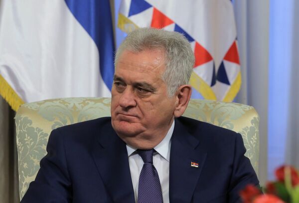 Президент Сербии Томислав Николич в Белграде Президент Сербии Томислав Николич в Белграде