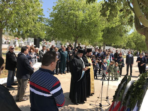 На церемонии памяти ветерана Великой Отечественной войны Зинаиды Александровны Кузнецовой-Цингелис в Греции На церемонии памяти ветерана Великой Отечественной войны Зинаиды Александровны Кузнецовой-Цингелис в Греции