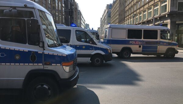 Немецкие полицейские автобусы. 1 мая 2017 Немецкие полицейские автобусы. 1 мая 2017