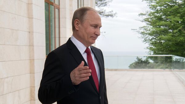 Президент РФ Владимир Путин во время встречи с президентом Турции Реджепом Тайипом Эрдоганом. 3 мая 2017 Президент РФ Владимир Путин во время встречи с президентом Турции Реджепом Тайипом Эрдоганом. 3 мая 2017