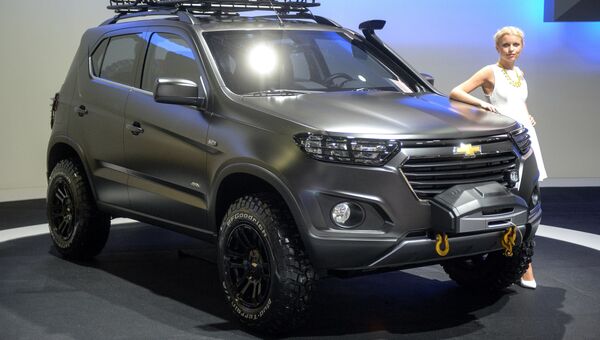 Автомобиль Chevrolet Niva concept на Московском международном автомобильном салоне 2014 Автомобиль Chevrolet Niva concept на Московском международном автомобильном салоне 2014