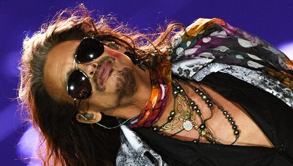 Солист американской группы Aerosmith Стивен Тайлер. Архивное фото Солист американской группы Aerosmith Стивен Тайлер. Архивное фото