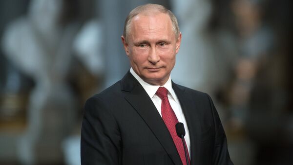 Владимир Путин во время совместной пресс-конференции по итогам российско-французских переговоров в Версальском дворце. 29 мая 2017 Владимир Путин во время совместной пресс-конференции по итогам российско-французских переговоров в Версальском дворце. 29 мая 2017