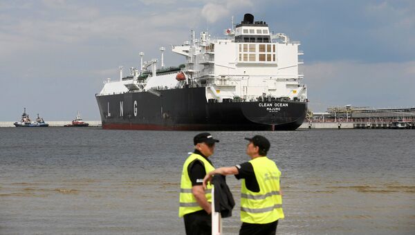 Первая поставка сжиженного природного газа из США в Европу Первая поставка сжиженного природного газа из США в Европу