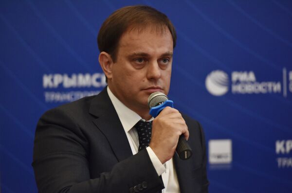 Руководитель представительства МИА Россия сегодня в Крыму Вадим Волченко на IV Крымском транспортном форуме Руководитель представительства МИА Россия сегодня в Крыму Вадим Волченко на IV Крымском транспортном форуме