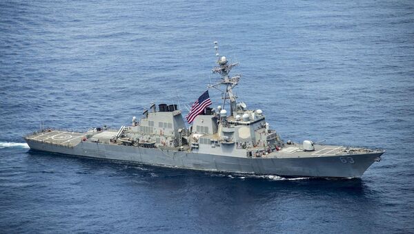 Американский эсминец USS Stethem в Южно-Китайском море. Архивное фото Американский эсминец USS Stethem в Южно-Китайском море. Архивное фото