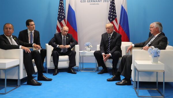 Image result for России Владимир Путин и глава Белого дома Дональд Трамп провели переговоры на полях саммита G20 в Осаке