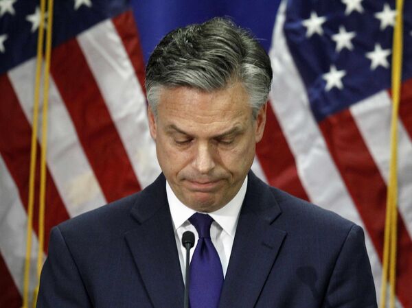 Джон Хантсман баллотируется в президенты США. 2012 год Джон Хантсман баллотируется в президенты США. 2012 год