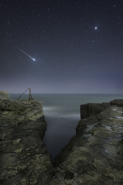 Работа фотографа Rob Bowes Shooting Star and Jupiter, вошедшая в шорт-лист Insight Astronomy Photographer of the Year 2017 Работа фотографа Rob Bowes Shooting Star and Jupiter, вошедшая в шорт-лист Insight Astronomy Photographer of the Year 2017