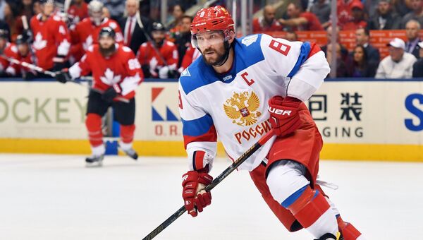 Игрок сборной России Александр Овечкин Игрок сборной России Александр Овечкин