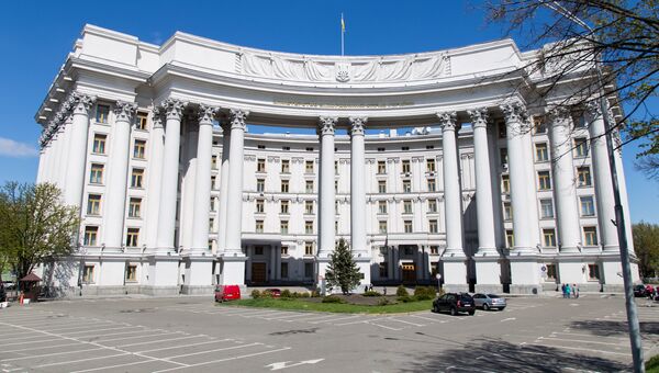 Здание Министерства иностранных дел Украины в Киеве. Архивное фото Здание Министерства иностранных дел Украины в Киеве. Архивное фото
