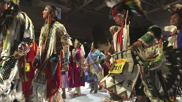 Фольклорный фестиваль индейцев Gathering of Nations в Альбукерке. 28 апреля 2017 