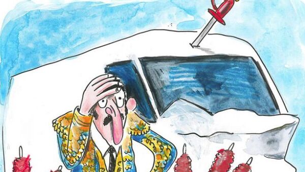 Карикатура журнала Charlie Hebdo на теракт в Барселоне Карикатура журнала Charlie Hebdo на теракт в Барселоне