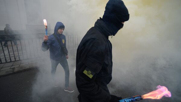 Акции протеста в Киеве. Архивное фото Акции протеста в Киеве. Архивное фото