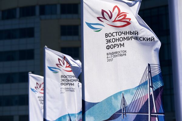 Баннеры с информацией о проведении Восточного экономического форума во Владивостоке Баннеры с информацией о проведении Восточного экономического форума во Владивостоке