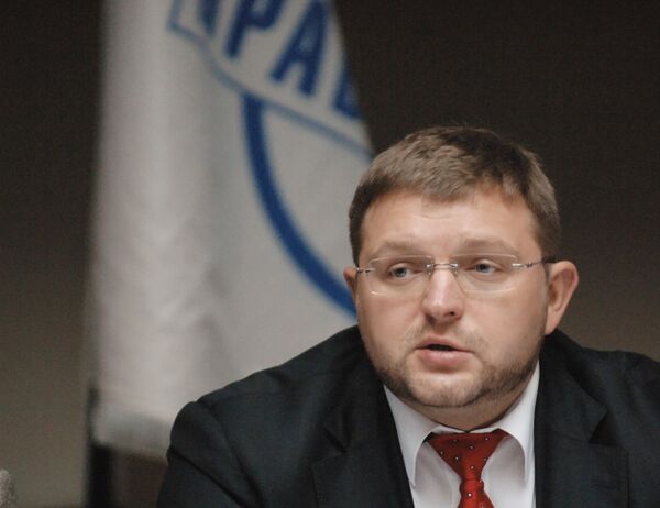Лидер Союза правых сил Никита Белых. 2008 год Лидер Союза правых сил Никита Белых. 2008 год