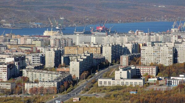 Город Мурманск. Архивное фото Город Мурманск. Архивное фото