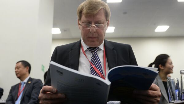 Вице-президент Торгово-промышленной палаты РФ Владимир Падалко во время бизнес-диалога “Россия - Китай” Вице-президент Торгово-промышленной палаты РФ Владимир Падалко во время бизнес-диалога “Россия - Китай”