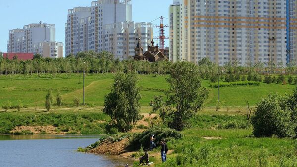 Ландшафтный парк в Митино. Архивное фото Ландшафтный парк в Митино. Архивное фото