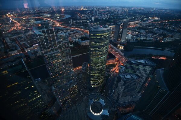 Вид с 89-го этажа Башни Федерация-Восток делового комплекса Москва-Сити, где строится самая высокая смотровая площадка в Европе PANORAMA-36 Вид с 89-го этажа Башни Федерация-Восток делового комплекса Москва-Сити, где строится самая высокая смотровая площадка в Европе PANORAMA-36