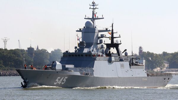 Корвет Стойкий во время выхода кораблей Балтийского флота в море в рамках российско-белорусских стратегических учений Запад-2017 Корвет Стойкий во время выхода кораблей Балтийского флота в море в рамках российско-белорусских стратегических учений Запад-2017
